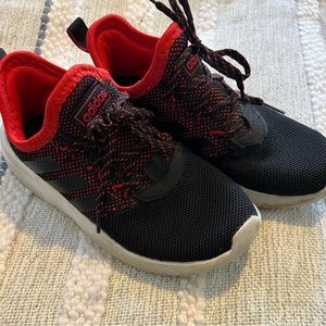 Kids  size 3.5 slide on adidas sneakers